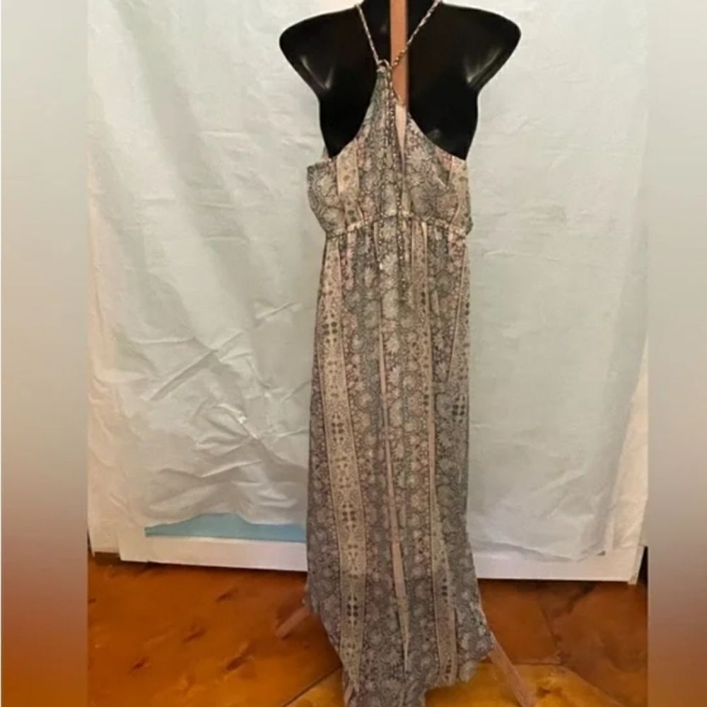 AEO American Eagle Outfitters braided floral boho dress sz small EUC